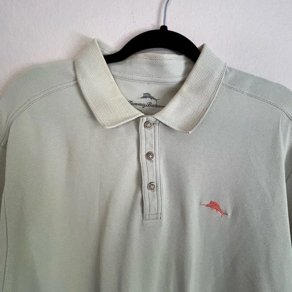 Tommy Bahama Cream/Light Khaki Men’s Performance Polo Shirt XL - Picture 11 of 12